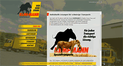 Desktop Screenshot of kempmann-transport.de